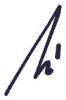 Viktor Bánczi's signature